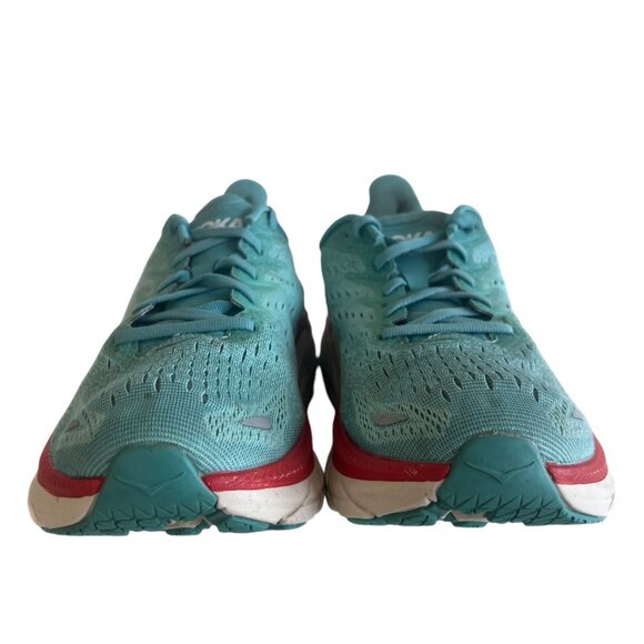 HOKA ONE ONE Clifton 8 Running Shoes 9.5 Sneaker Aquarella Eggshell Blue 1119394 - Picture 3 of 12